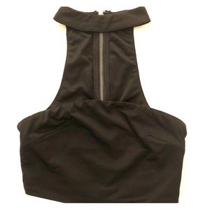 Black LF Choker Crop Top